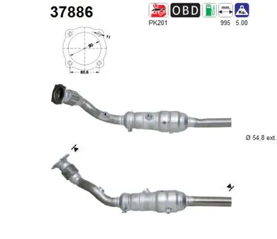 Catalizador Audi A3 · Vw GOLF IV · Skoda OCTAVIA I Combi