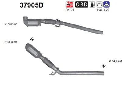 Catalizador Audi A3 · Vw TOURAN · Vw GOLF V
