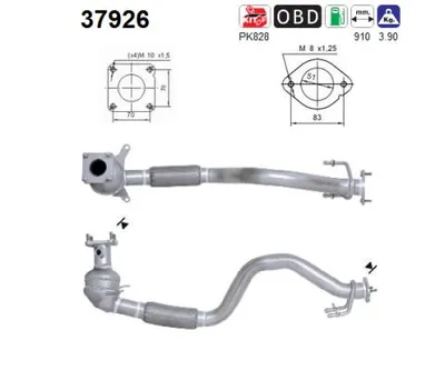 Catalizador Skoda OCTAVIA II Combi · Vw GOLF IV · Vw GOLF IV Variant