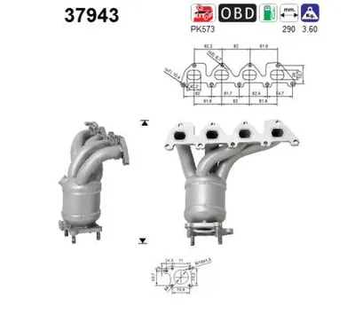 Catalizador Skoda OCTAVIA II Combi · Vw GOLF IV · Vw BORA I
