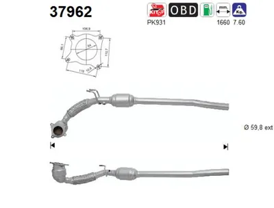 Catalizador Audi A3 Sportback · Audi A3 · Vw GOLF V