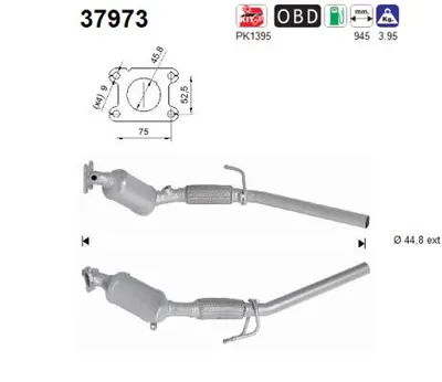 Catalizador Seat IBIZA V · Vw POLO VI