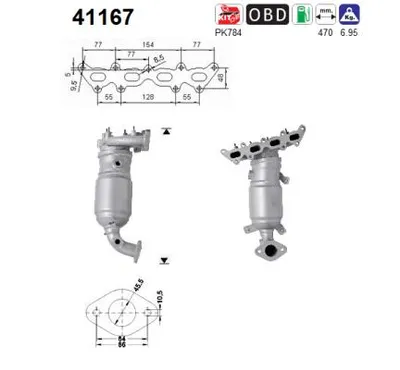 Catalizador Fiat DOBLO Platform/Chassis · Alfa Romeo MITO · Fiat DOBLO Bus