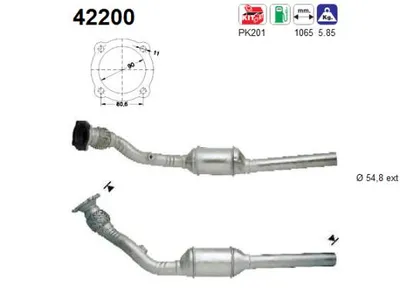 Catalizador Audi A3 · Vw GOLF IV · Audi TT