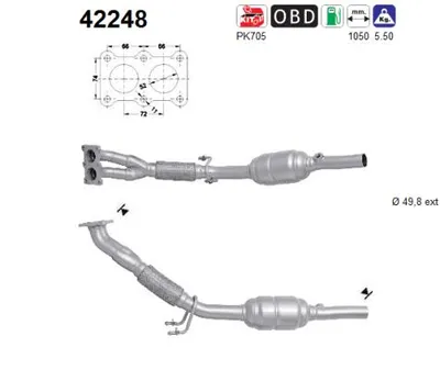 Catalizador Vw GOLF VI · Audi A3 · Vw TOURAN
