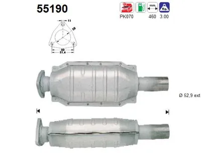 Catalizador Fiat BRAVA · Fiat BRAVO I · Lancia DELTA II