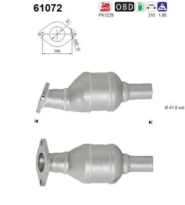 Catalizador Hyundai i10 II · Hyundai i10 II Cargo