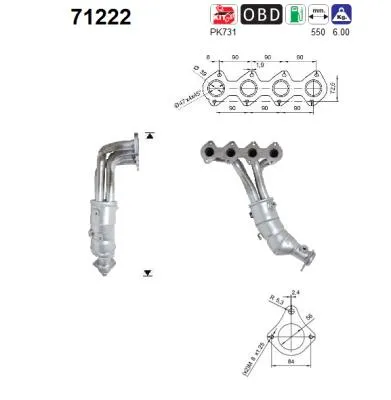 Catalizador Mercedes-Benz CLK · Mercedes-Benz C-CLASS · Mercedes-Benz C-CLASS T-Model