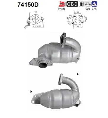 Catalizador Renault MEGANE III Grandtour · Renault MEGANE III Hatchback · Renault MODUS / GRAND MODUS