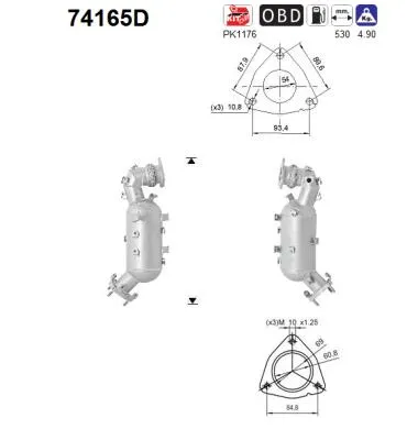 Catalizador Nissan NAVARA NP300 · Nissan NAVARA NP300 Platform/Chassis · Nissan PATHFINDER III