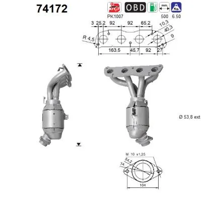 Catalizador Nissan QASHQAI I · Nissan QASHQAI I VAN