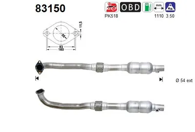 Catalizador Rover 75 · Rover 75 I Tourer · Mg MG ZT