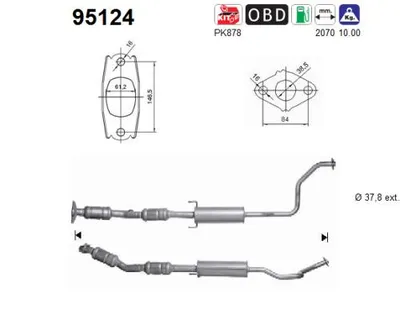 Catalizador Toyota PRIUS Liftback