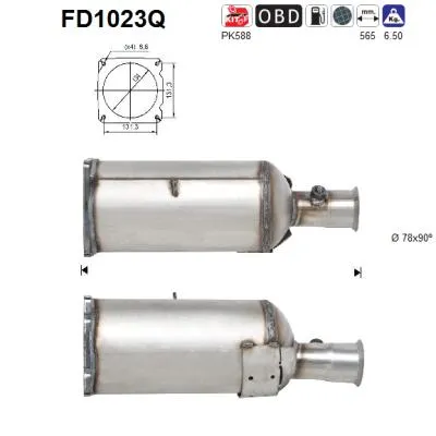 Filtro de partículas Citroën C4 PICASSO I MPV · Citroën C4 GRAND PICASSO I