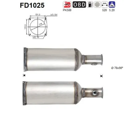 Filtro de partículas Citroën C6 · Peugeot 407 Coupe · Peugeot 407
