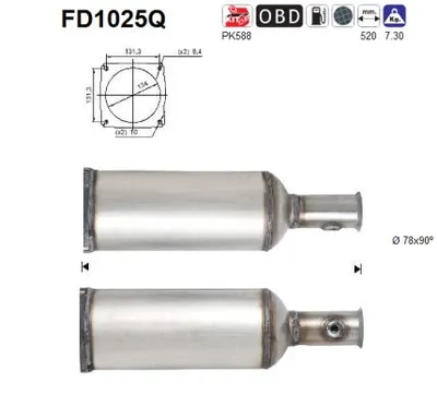 Filtro de partículas Citroën C6 · Peugeot 407 Coupe · Peugeot 407