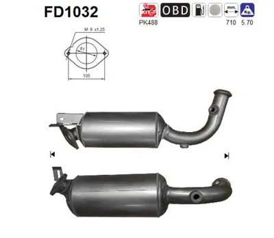 Filtro de partículas Renault TRAFIC II Bus · Renault TRAFIC II Van · Renault TRAFIC II Platform/Chassis