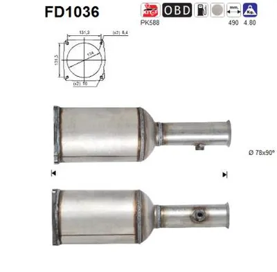 Filtro de partículas Citroën C5 I Break · Citroën C5 I