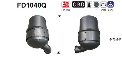 Filtro de partículas Citroën C4 II · Peugeot 508 I · Peugeot 508 SW I