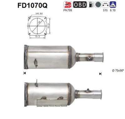Filtro de partículas Peugeot 308 CC · Citroën C4 I · Citroën C4 Coupe