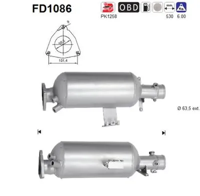 Filtro de partículas Land Rover DISCOVERY IV · Land Rover RANGE ROVER SPORT I · Land Rover DISCOVERY IV VAN