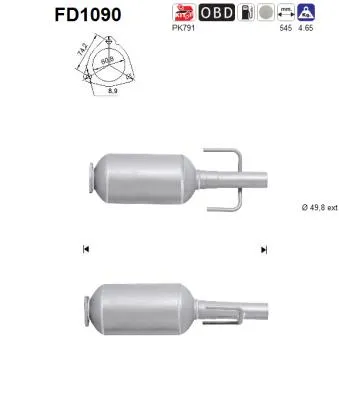 Filtro de partículas Opel ASTRA H Estate Van · Opel ASTRA H · Vauxhall ASTRA Mk V