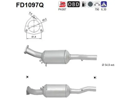 Filtro de partículas Audi A6 C6 · Audi A6 C6 Avant · Audi A6 Allroad C6