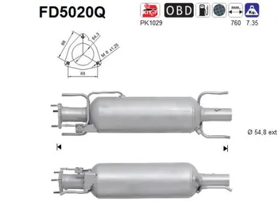 Filtro de partículas Alfa Romeo 159 · Alfa Romeo 159 Sportwagon · Alfa Romeo BRERA