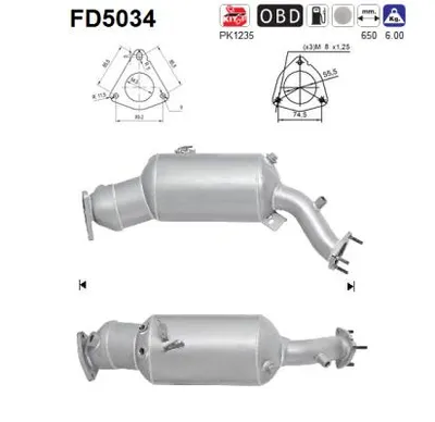 Filtro de partículas Audi A6 C7 · Audi A6 C7 Avant · Audi Q5