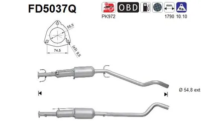 Filtro de partículas Opel ASTRA H TwinTop · Vauxhall ASTRA Mk V TwinTop