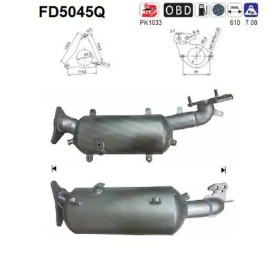 Filtro de partículas Subaru FORESTER · Subaru IMPREZA Hatchback