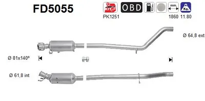 Filtro de partículas Mercedes-Benz B-CLASS Sports Tourer · Mercedes-Benz A-CLASS
