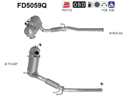 Filtro de partículas Audi A1 · Skoda ROOMSTER Praktik · Vw POLO V
