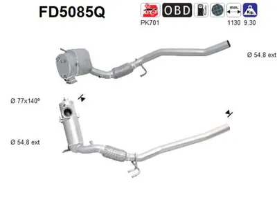 Filtro de partículas Vw PASSAT B7 · Vw PASSAT B7 Variant · Seat LEON