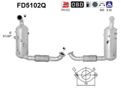 Filtro de partículas Ford C-MAX II · Ford GRAND C-MAX · Ford FOCUS III Saloon