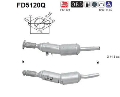 Filtro de partículas Renault MEGANE III Hatchback · Renault MEGANE III Coupe · Renault MEGANE III Grandtour