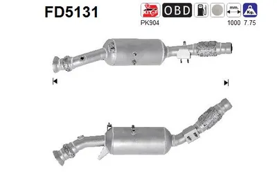 Filtro de partículas Mercedes-Benz SPRINTER 3,5-t Platform/Chassis · Mercedes-Benz SPRINTER 3,5-t Bus · Mercedes-Benz SPRINTER 3,5-t Van
