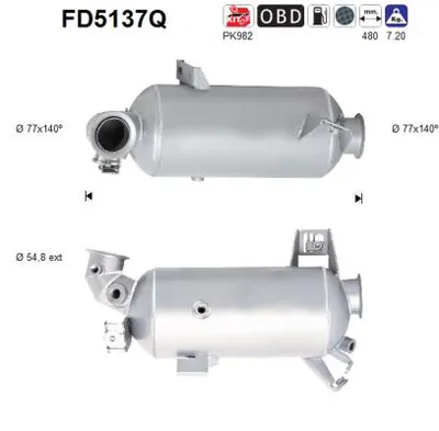 Filtro de partículas Vw TRANSPORTER T5 Bus · Vw TRANSPORTER T5 Van · Vw TRANSPORTER T5 Platform/Chassis (7JD, 7JE, 7JL, 7JY, 7JZ, 7F