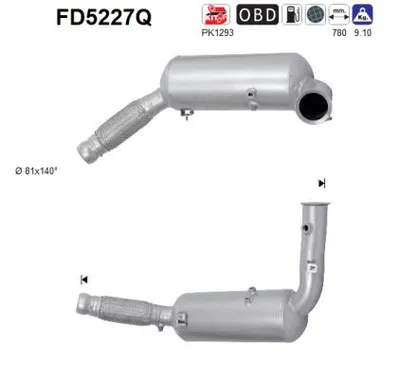 Filtro de partículas Mercedes-Benz SPRINTER 3,5-t Bus · Mercedes-Benz SPRINTER 3-t Platform/Chassis · Mercedes-Benz SPRINTER 3-t Van