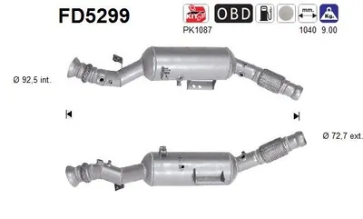 Filtro de partículas Mercedes-Benz SPRINTER 3,5-t Platform/Chassis · Mercedes-Benz SPRINTER 5-t Platform/Chassis · Mercedes-Benz SPRINTER 3,5-t Bus