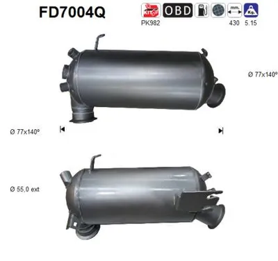 Filtro de partículas Vw TRANSPORTER T5 Van · Vw TRANSPORTER T5 Bus · Vw MULTIVAN T5