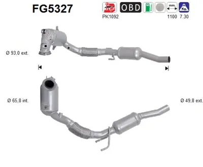 Filtro de partículas Vw GOLF VIII · Seat LEON · Seat LEON Sportstourer