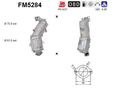 Filtro de partículas Fiat FIORINO Box Body/MPV · Fiat QUBO · Fiat 500X