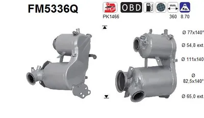Filtro de partículas Vw PASSAT B8 · Vw PASSAT B8 Variant · Skoda SUPERB III