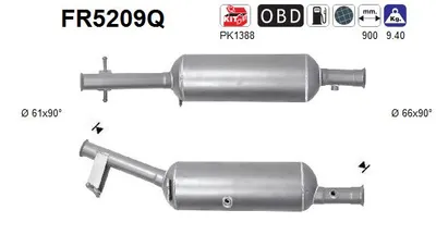 Filtro de partículas Citroën C4 GRAND PICASSO II · Citroën C4 PICASSO II · Peugeot 308 II