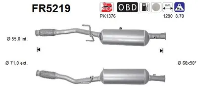 Filtro de partículas Citroën DS3 · Peugeot 208 I · Citroën DS3 Convertible