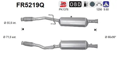 Filtro de partículas Citroën DS3 · Peugeot 208 I · Citroën DS3 Convertible