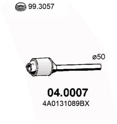 Catalizador Audi 100 C4 Saloon · Audi 100 C4 Avant · Audi A6 C4