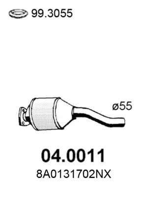 Catalizador Audi 80 B4 Saloon · Audi 80 B4 Avant · Audi 80 B3 Saloon