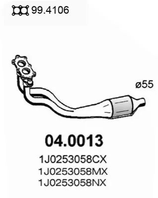 Catalizador Audi A3 · Seat TOLEDO II · Seat LEON